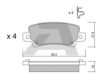 AISIN BPTO-2001 Brake Pad Set, disc brake